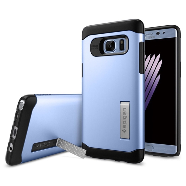 Защитный чехол SPIGEN для Galaxy Note 7 - Slim Armor - Голубой - 562CS20665