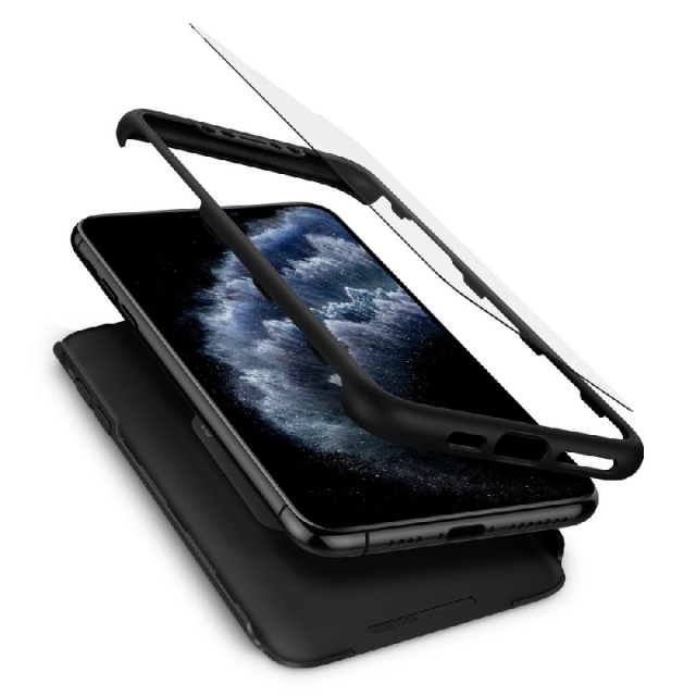 Защитный чехол SPIGEN для iPhone 11 Pro Max - Thin Fit 360 - Черный - 075CS27150