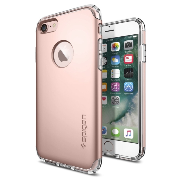 Защитный чехол SPIGEN для iPhone SE (2022/2020)/8/7 - Hybrid Armor - Розовое Золото - 042CS20696