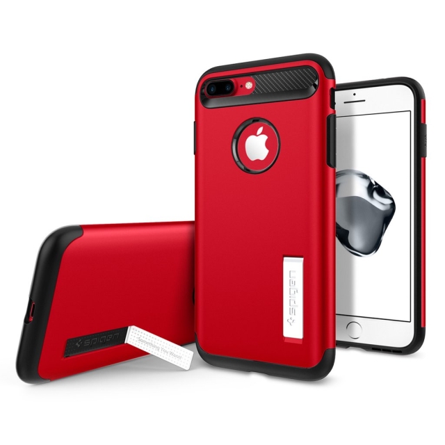 Защитный чехол SPIGEN для iPhone 7 Plus / 8 Plus - Slim Armor - Красный - 043CS21521