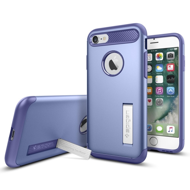 Защитный чехол SPIGEN для iPhone SE (2022/2020)/8/7 - Slim Armor - Фиолетовый - 042CS20304