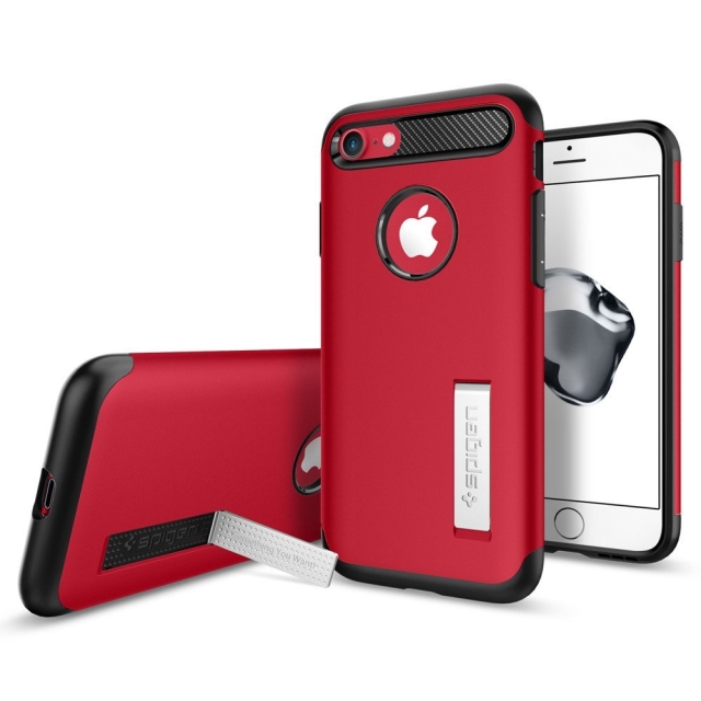 Защитный чехол SPIGEN для iPhone SE (2022/2020)/8/7 - Slim Armor - Красный - 042CS21519