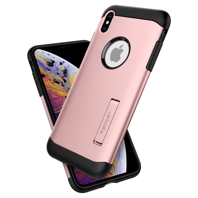 Защитный чехол SPIGEN для iPhone XS Max - Slim Armor - Розовое золото - 065CS24545