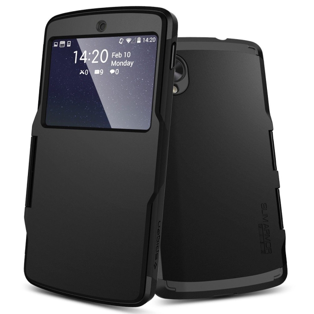 Защитный чехол SPIGEN для Nexus 5 - Slim Armor View - Черный - SGP10792