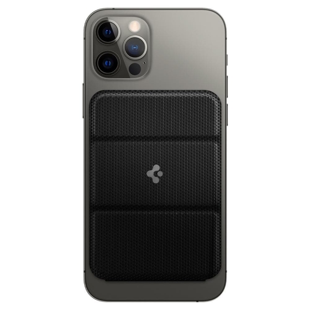 Кардхолдер SPIGEN для iPhone 12 Pro Max - MagSafe Smart Fold Wallet - Черный - AMP02746