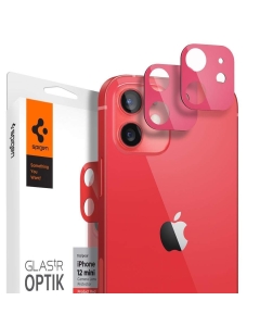 Защитное стекло для камеры SPIGEN для iPhone 12 Mini - Glass tR Optik Lens - 2 шт - Красный - AGL02464