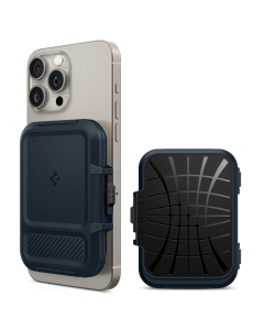 Картхолдер SPIGEN для iPhone MagSafe - Lock Fit Wallet - Синевато-серый - AFA08526