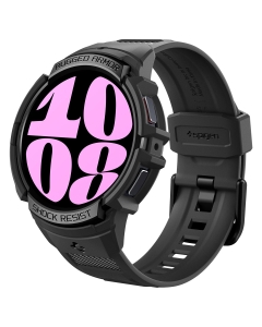 Чехол с ремешком SPIGEN для Galaxy Watch 6 (40 mm) - Rugged Armor Pro - Черный - ACS06501