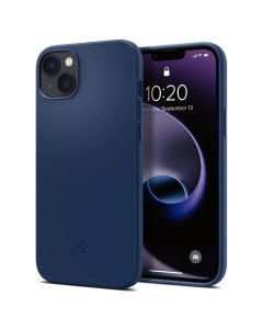 Чехол SPIGEN для iPhone 14 Plus - Silicone Fit (MagFit) - Синий - ACS04921