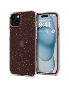 Чехол SPIGEN для iPhone 15 - Liquid Crystal Glitter - Прозрачный/Розовый - ACS06789