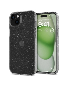 Чехол SPIGEN для iPhone 15 Plus - Liquid Crystal Glitter - Затемненный/Прозрачный - ACS06648