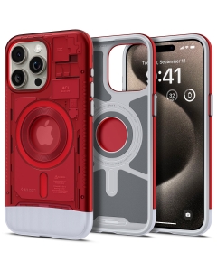 Чехол SPIGEN для iPhone 15 Pro Max - Classic C1 (MagFit) - Красный - ACS06609