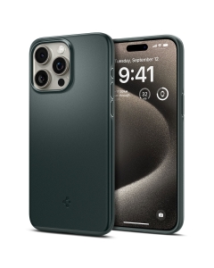Чехол SPIGEN для iPhone 15 Pro Max - Thin Fit - Зеленый - ACS06548