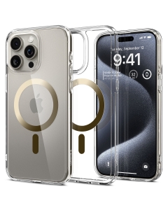 Чехол SPIGEN для iPhone 15 Pro - Ultra Hybrid (MagFit) - Золотой - ACS06718
