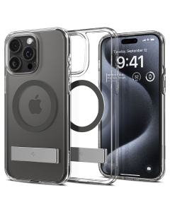 Чехол SPIGEN для iPhone 15 Pro - Ultra Hybrid S (MagFit) - Серый - ACS06723
