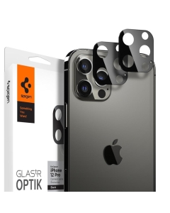 Защитное стекло для камеры SPIGEN для iPhone 12 Pro - Glas.tR Optik Lens - Черный - 2 шт - AGL01807