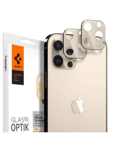 Защитное стекло для камеры SPIGEN для iPhone 12 Pro Max - Glas.tR Optik Lens - Золотой - 2 шт - AGL02454