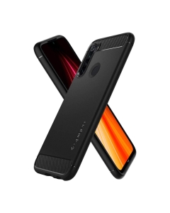 Прочный чехол SPIGEN для Xiaomi Redmi Note 8 - Rugged Armor - Матово-черный - ACS00271