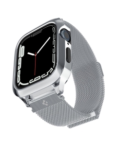 Чехол с ремешком SPIGEN для Apple Watch (45/44 mm) - Metal Fit Pro - Серебристый - ACS04584
