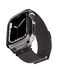 Чехол с ремешком SPIGEN для Apple Watch (45/44 mm) - Metal Fit Pro - Темно-серый - ACS04585