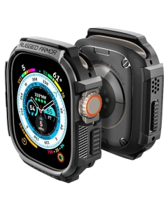 Чехол SPIGEN для Apple Watch Ultra (49 mm) - Rugged Armor - Черный - ACS05456