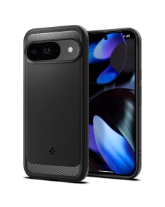 Чехол SPIGEN для Google Pixel 9 Pro/9 - Rugged Armor - Черный Матовый - ACS07685
