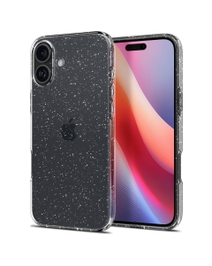 Чехол SPIGEN для iPhone 16 - Liquid Crystal Glitter - Прозрачный Блестки - ACS08192