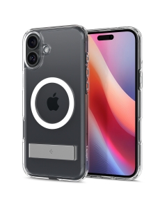 Чехол-подставка SPIGEN для iPhone 16 - Slim Armor Essential S MagSafe - Прозрачный - ACS08228