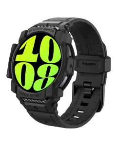 Чехол с ремешком SPIGEN для Galaxy Watch 7 (40 mm) - Rugged Armor Pro - Черный Матовый - ACS08336