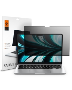 Защитная пленка SPIGEN для MacBook Air 13 (M4/M3/M2) - SafeView - Прозрачный - 1 шт - AFL06253