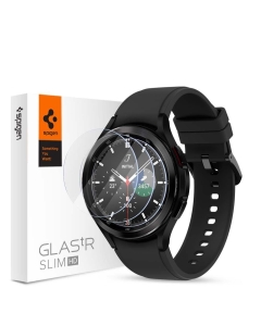 Защитное стекло SPIGEN для Galaxy Watch 4 Classic (42 mm) - GLAS.tR Slim HD - Прозрачный - 3 шт - AGL03843