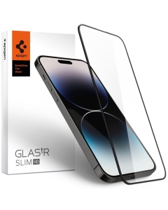 Защитное стекло SPIGEN для iPhone 14 Pro Max - GLAS.tR Slim HD - Черный - 1 шт - AGL05209