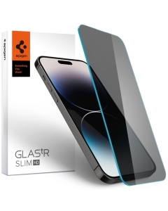Защитное стекло SPIGEN для iPhone 14 Pro Max - GLAS.tR Slim HD - Anti-Glare Privacy - Затемненный - 1 шт - AGL05211