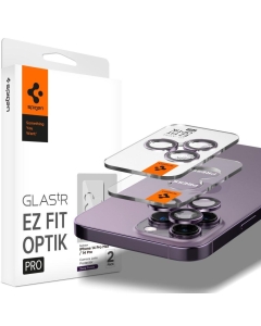Защитное стекло для камеры SPIGEN для iPhone 15 Pro / 15 Pro Max / 14 Pro / 14 Pro Max - GLAS.tR EZ Fit Optik Pro - 2 шт - Фиолетовый - AGL05597