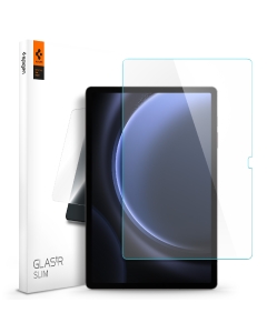 Защитное стекло SPIGEN для Galaxy Tab S9 FE Plus (2023) - Glass tR Slim - Прозрачный - 1 шт - AGL07001