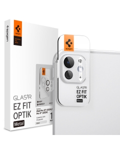 Защитное стекло для камеры SPIGEN для iPad Pro 13/11 (2024) - Glas.tR EZ Fit Optik Metal - 1 шт - Серебристый - AGL07796