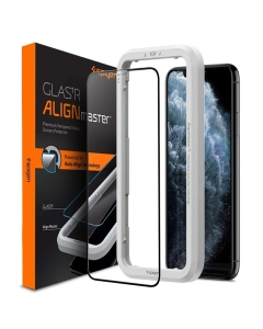 Защитное стекло SPIGEN для iPhone 11 Pro / XS / X - AlignMaster Full Coverage - Черный - 1 шт - AGL00114