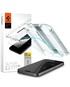 Защитное стекло SPIGEN для iPhone 15 Pro - Glass tR EZ Fit HD - Прозрачный - 1 шт - AGL06898