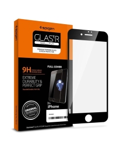 Защитное стекло SPIGEN для iPhone SE (2022/2020)/8/7 - GLAS.tR Slim Full - Черный - 1 шт - AGL01314