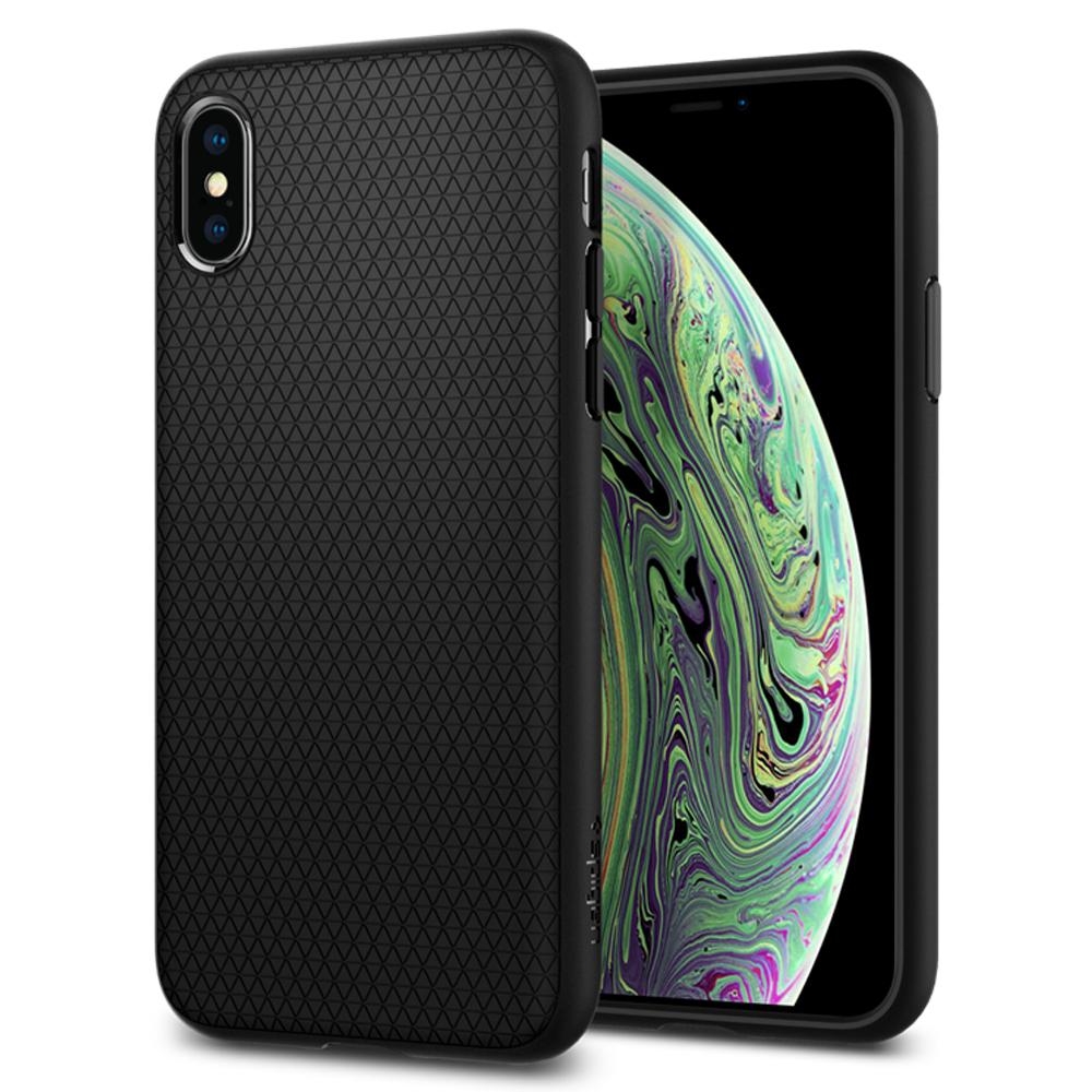 Чехол-капсулаSPIGENдляiPhoneX/XS-LiquidAir-Черныйматовый-063CS25114