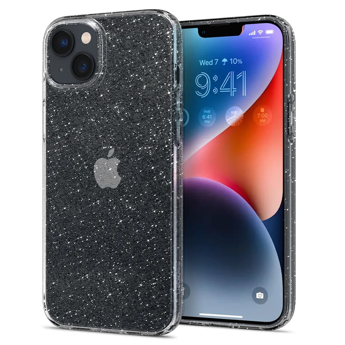 Чехол SPIGEN для iPhone 14 Plus - Liquid Crystal Glitter - Прозрачный кварц  - ACS04888. Заходите!