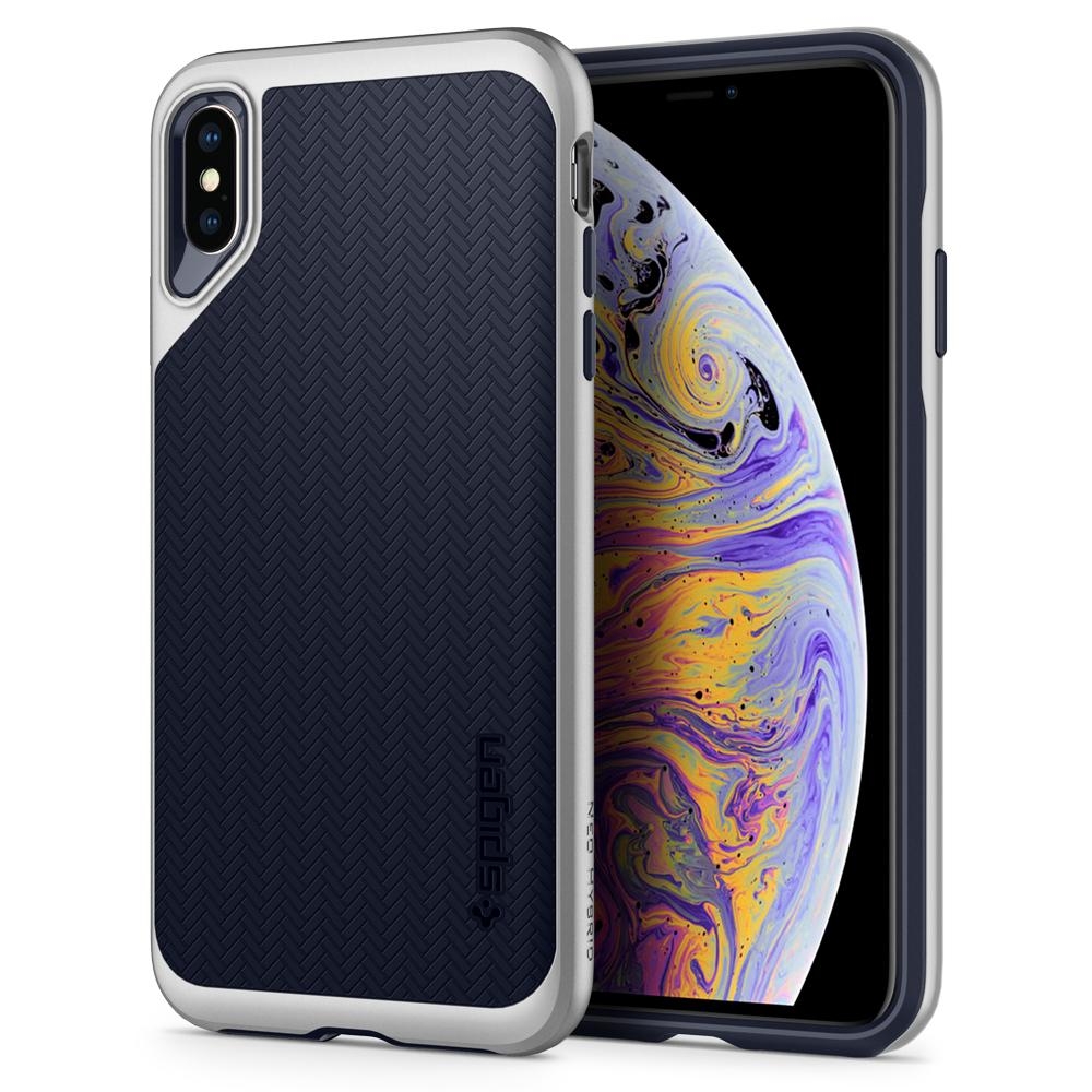 Чехол SPIGEN для iPhone XS Max - Neo Hybrid - Серебристый - 065CS24840