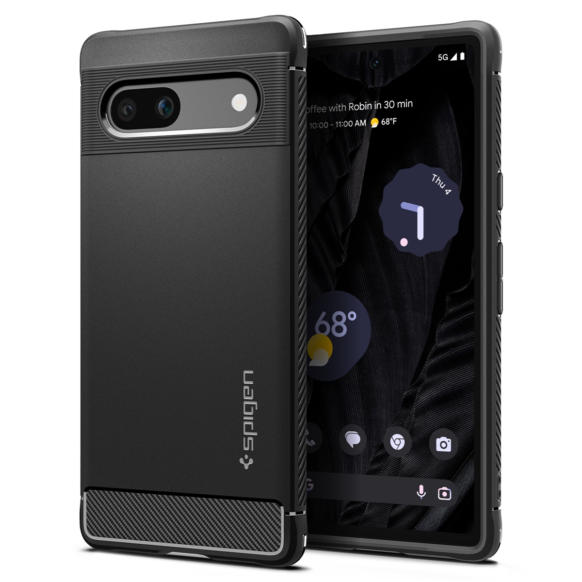 Чехол SPIGEN для Pixel 7a - Rugged Armor - Черный - ACS05816. Заходите!