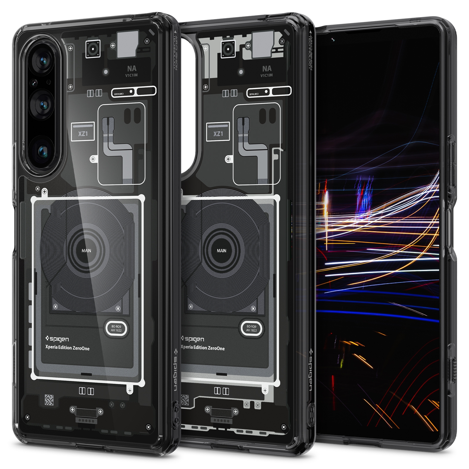 Чехол SPIGEN для Sony Xperia 1 V - Ultra Hybrid Zero One - Рисунок -  ACS06205. Заходите!