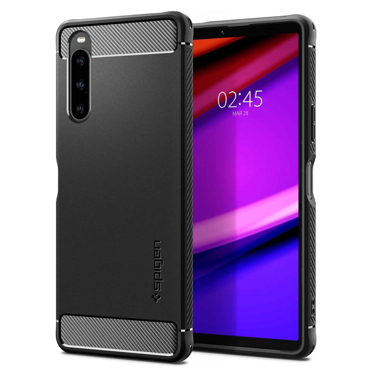 Чехол SPIGEN для Sony Xperia 10 V - Rugged Armor - Черный - ACS06202.  Заходите!