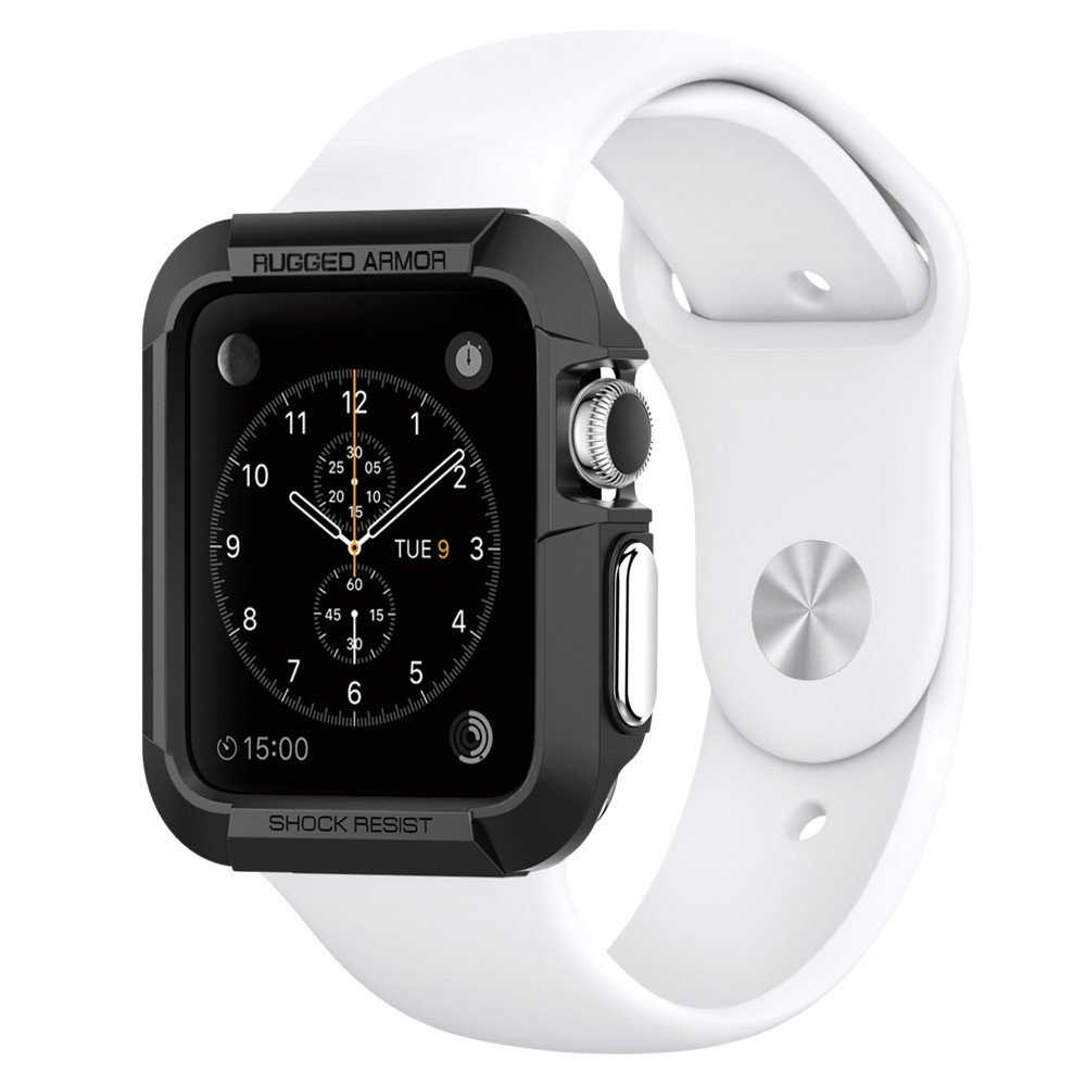 Spigen apple watch. Apple watch 1. Чехол на Эппл вотч. Apple watch Series 1 42mm. Spigen Rugged Armor Pro для Apple watch.