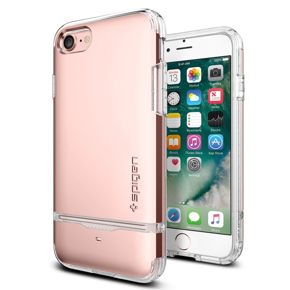 Чехол-визитница SPIGEN для iPhone SE (2022/2020)/8/7 - Flip Armor - Розовое  Золото - 042CS20819. Заходите!