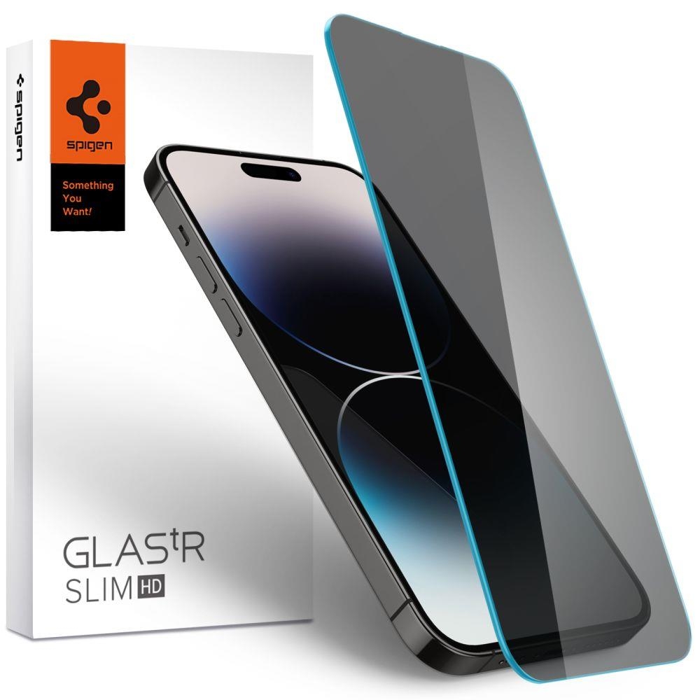 Защитное стекло SPIGEN для iPhone 14 Pro - GLAS.tR Slim HD - 1 шт -  Затемненный - AGL05223. Заходите!