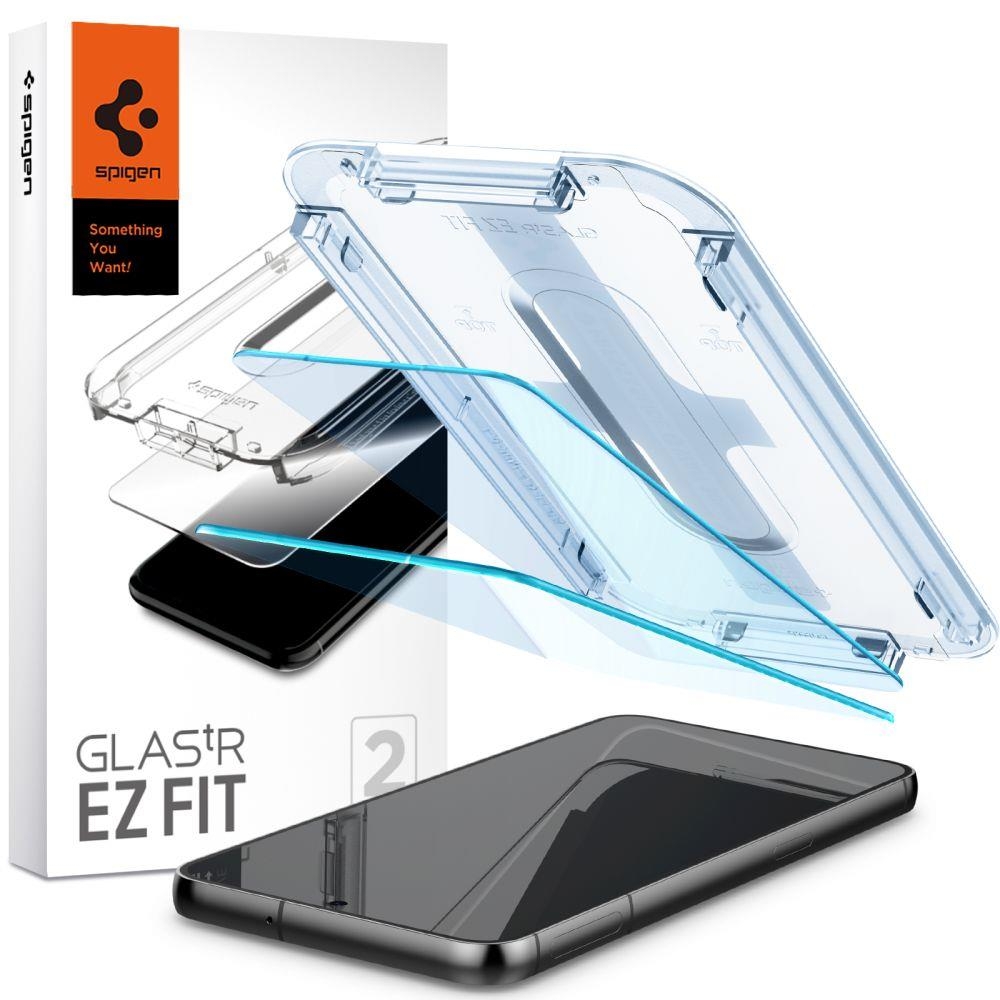 Защитное стекло SPIGEN для Galaxy S23 Plus - EZ FIT GLAS.tR - 2 шт -  Прозрачный - AGL05952. Заходите!