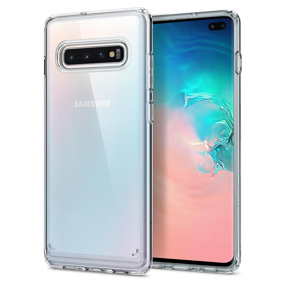 Гибридный чехол SPIGEN для Galaxy S10 Plus - Ultra Hybrid -  Кристально-прозрачный - 606CS25766. Заходите!